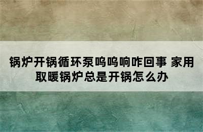 锅炉开锅循环泵呜呜响咋回事 家用取暖锅炉总是开锅怎么办